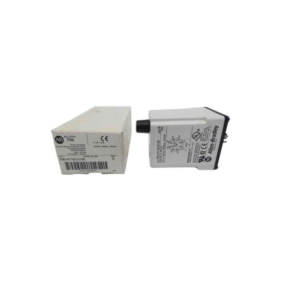 ALLEN BRADLEY 700-HT12CU120 SER. B 120VAC/DC 10A 0.1-10M (WH) NSMP