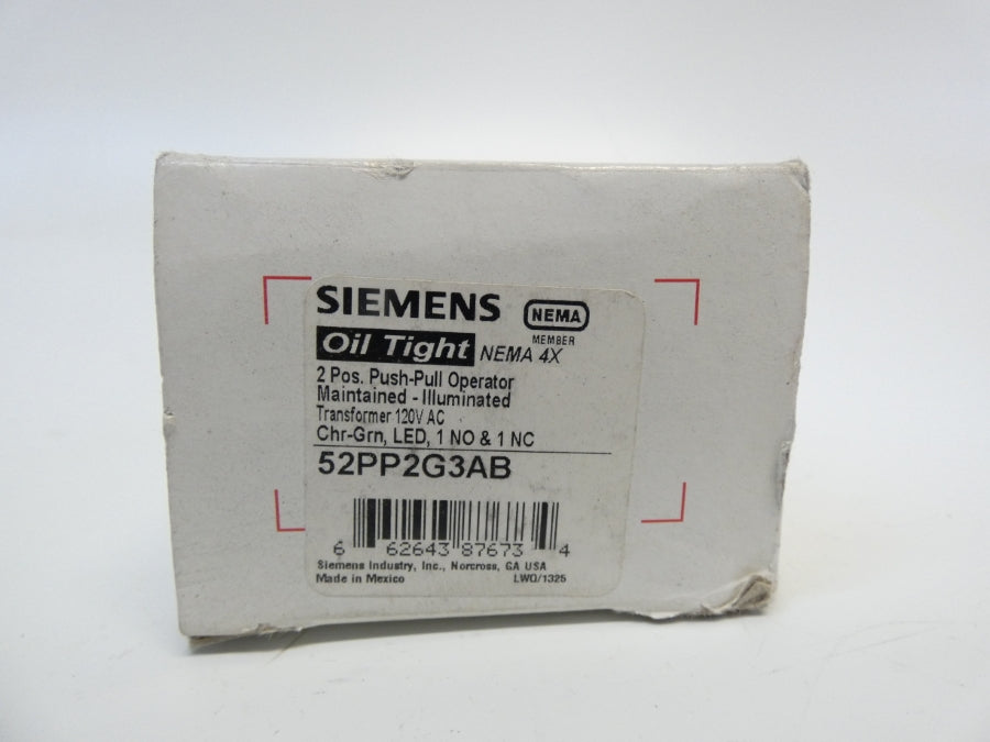 SIEMENS 52PP2G3AB 120VAC NSMP