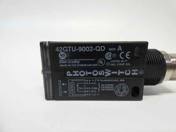 ALLEN BRADLEY 42GTU-9002-QD SER. A 70-264VDC/AC 2A (WH) NSMP