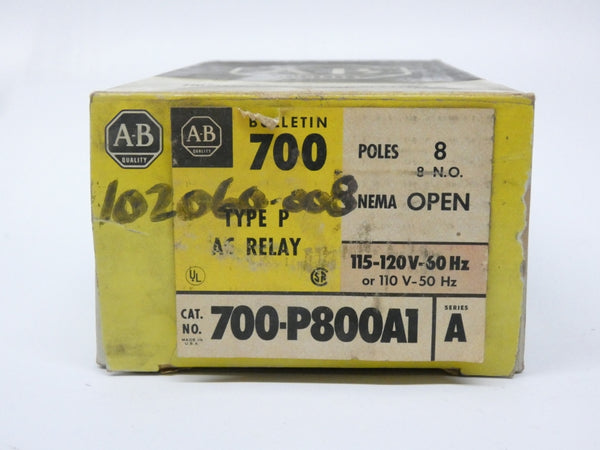 ALLEN BRADLEY 700-P800A1 SER. A 110/115-120V 60A (BK/GD) NSMP