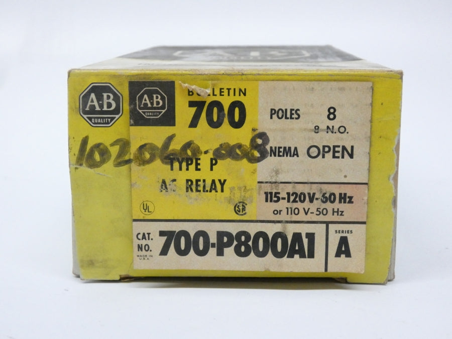 ALLEN BRADLEY 700-P800A1 SER. A 110/115-120V 60A (BK/GD) NSMP