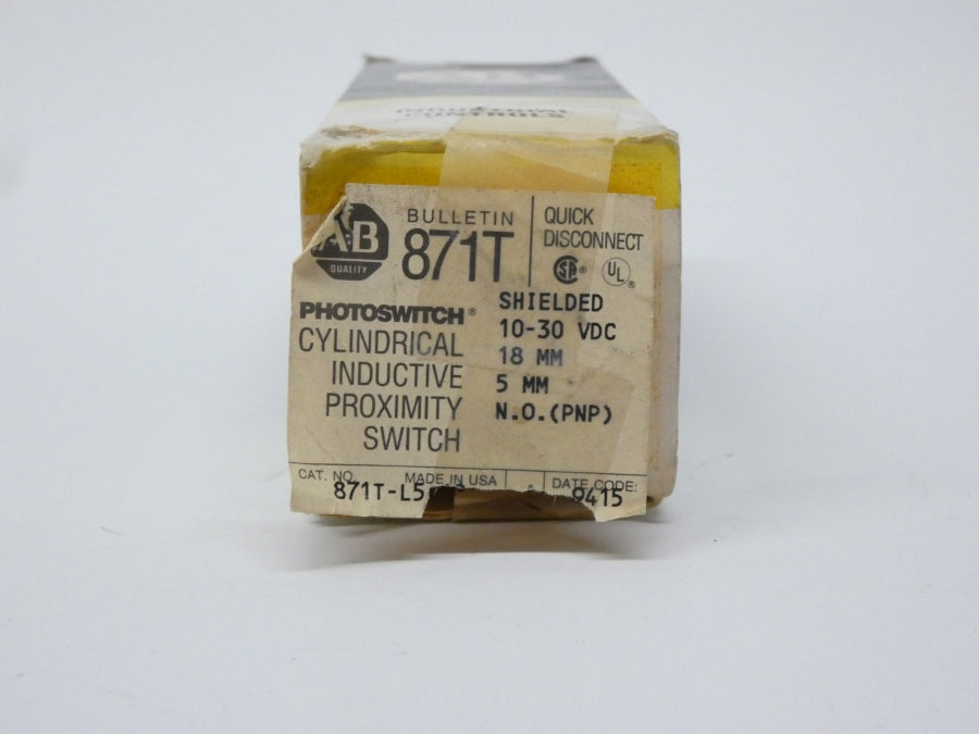 ALLEN BRADLEY 871T-L5J18 10-30VDC (BK/YL) NSMP