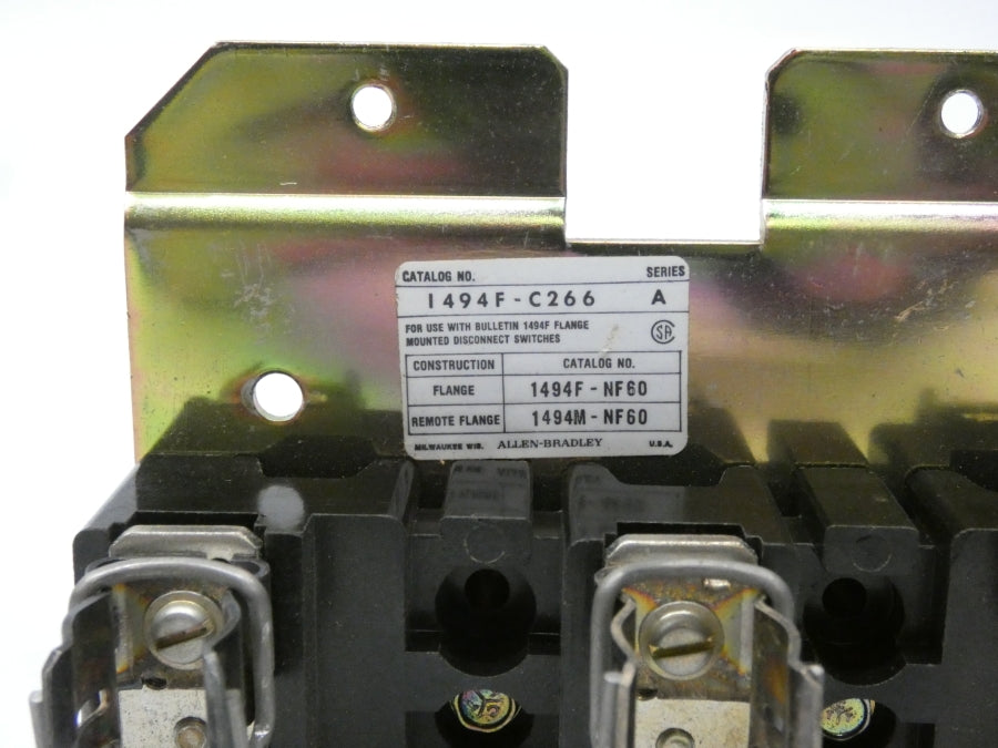 ALLEN BRADLEY 1494F-C266 SER. A 250V 60A (BR/WH) NSMP