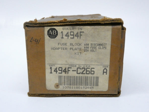 ALLEN BRADLEY 1494F-C266 SER. A 250V 60A (BR/WH) NSMP