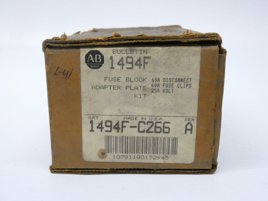ALLEN BRADLEY 1494F-C266 SER. A 250V 60A (BR/WH) NSMP