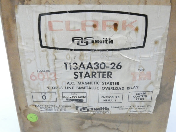 CLARK T13AA30-26 220-240V NSMP