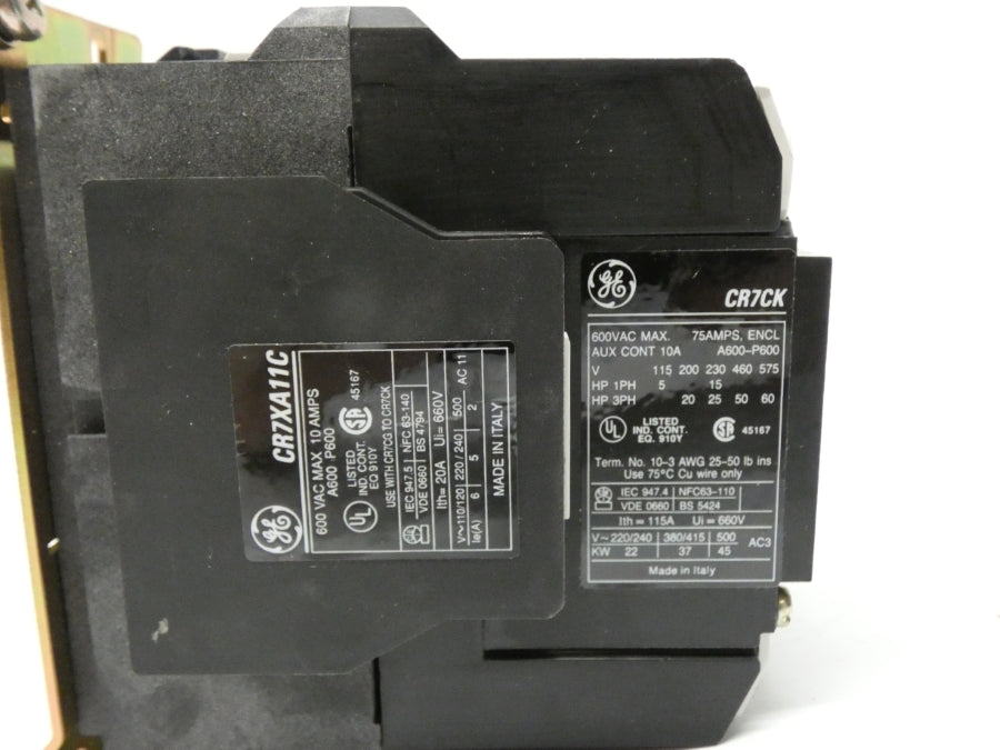 GENERAL ELECTRIC CR7CKA 110/120V 115A NSMP