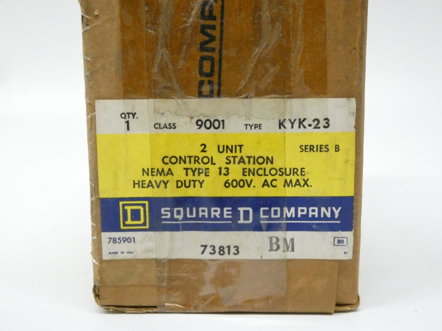 SQUARE D 9001KYK-23 SER. B 600VAC NSMP