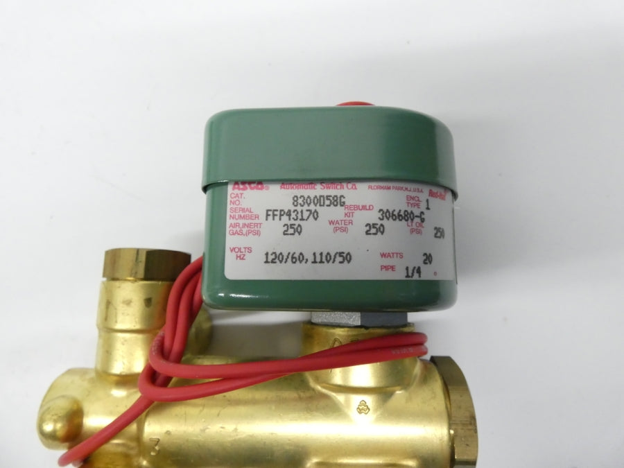 ASCO 8300D58G 110/120V 250PSI 1/4" NSMP