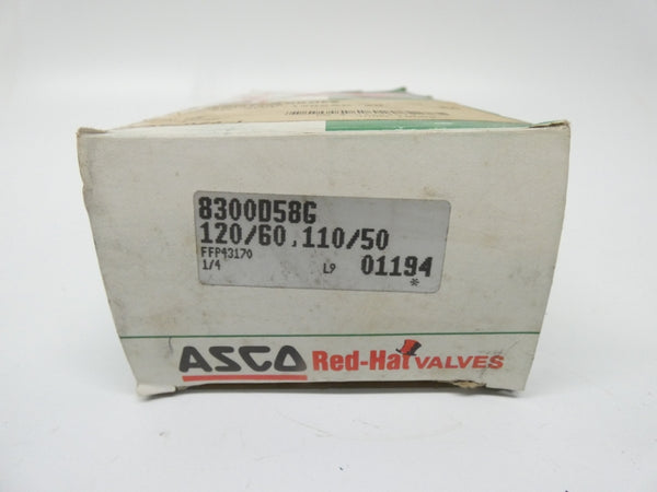 ASCO 8300D58G 110/120V 250PSI 1/4" NSMP