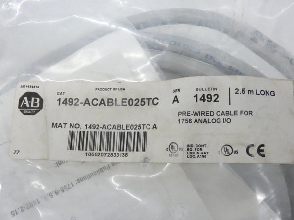 ALLEN BRADLEY 1492-ACABLE025TC SER. A NSMP