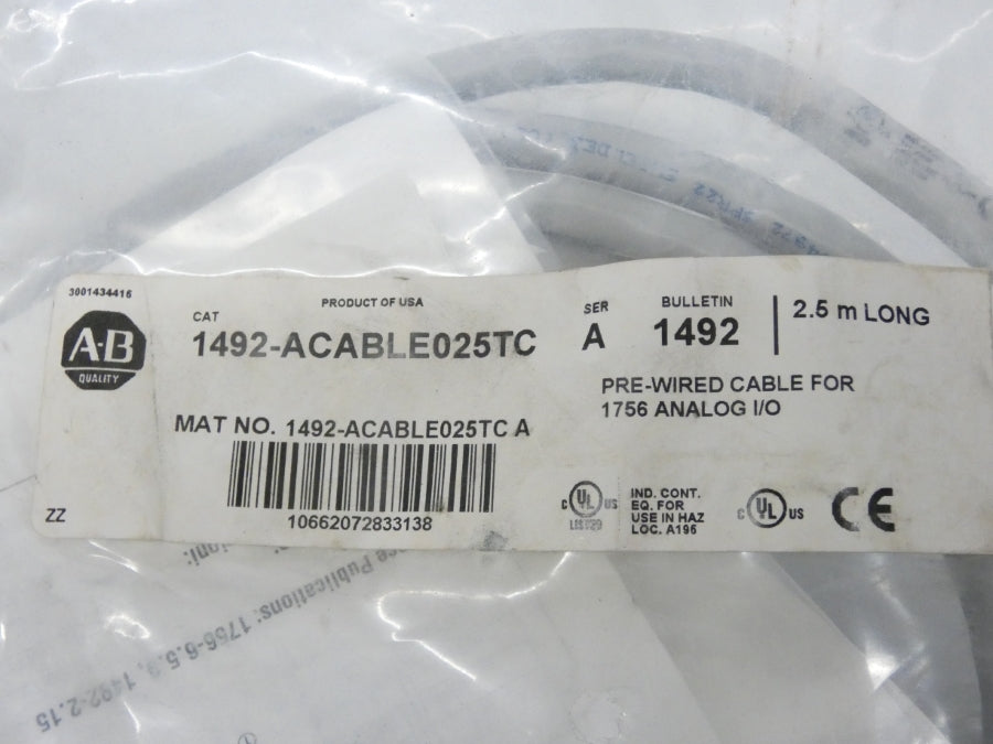 ALLEN BRADLEY 1492-ACABLE025TC SER. A NSMP