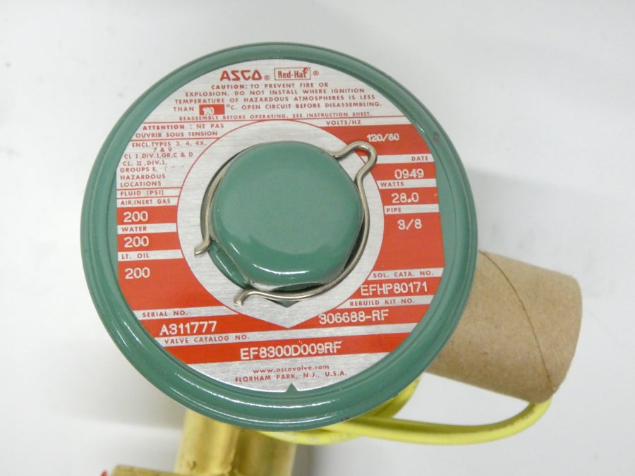 ASCO EF8300D009RF 120V 200PSI 3/8" NSMP