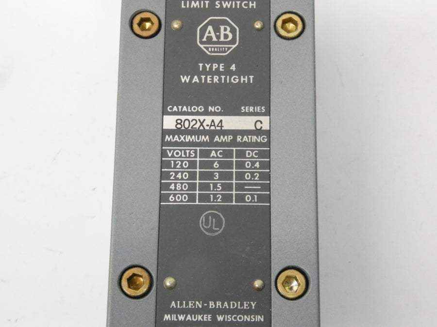 ALLEN BRADLEY 802X-A4 SER. C 600V 6A (AS PICTURED) UNMP