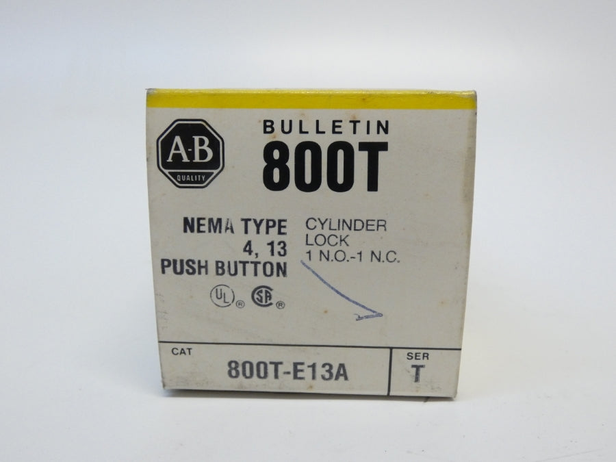 ALLEN BRADLEY 800T-E13A SER. T (BK/YL) NSMP