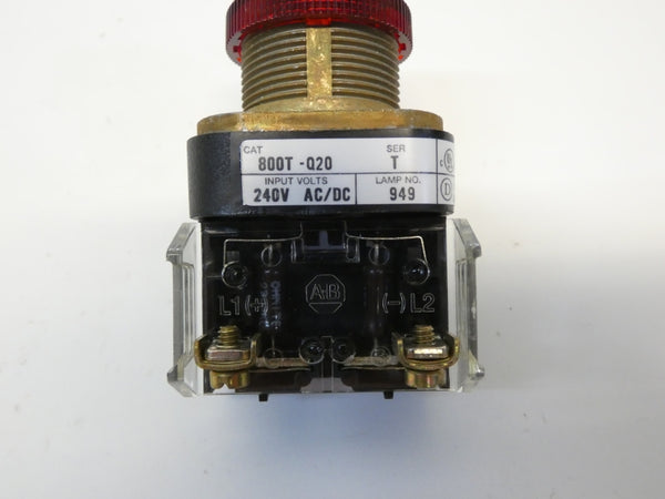 ALLEN BRADLEY 800T-Q20R SER. T 240V (WH) NSMP