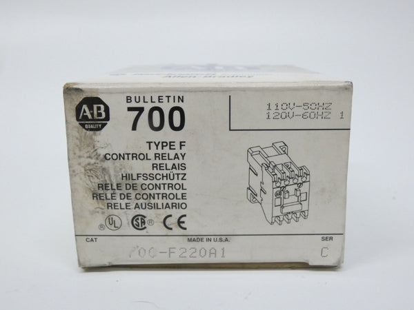 ALLEN BRADLEY 700-F220A1 SER. C 110-120V 60A (GY/BL) NSMP