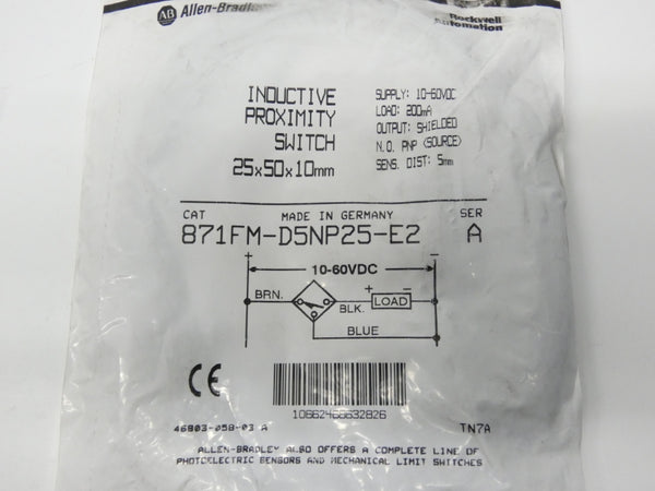 ALLEN BRADLEY 871FM-D5NP25-E2 SER. A 10-60VDC NSMP