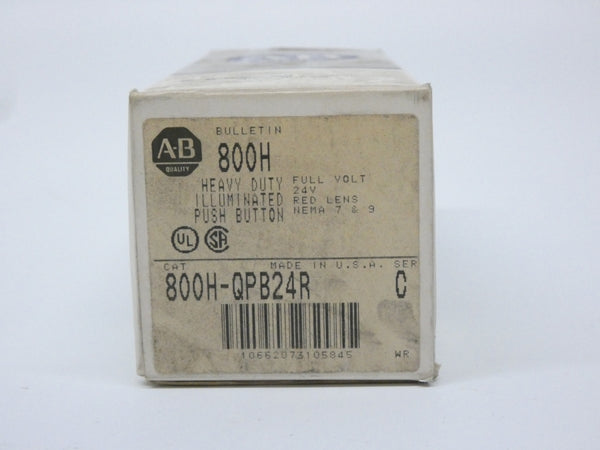 ALLEN BRADLEY 800H-QPB24R SER. C 24VDC (GY/BL) NSMP