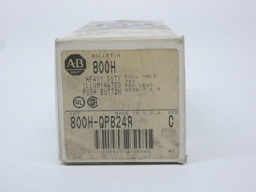 ALLEN BRADLEY 800H-QPB24R SER. C 24VDC (GY/BL) NSMP