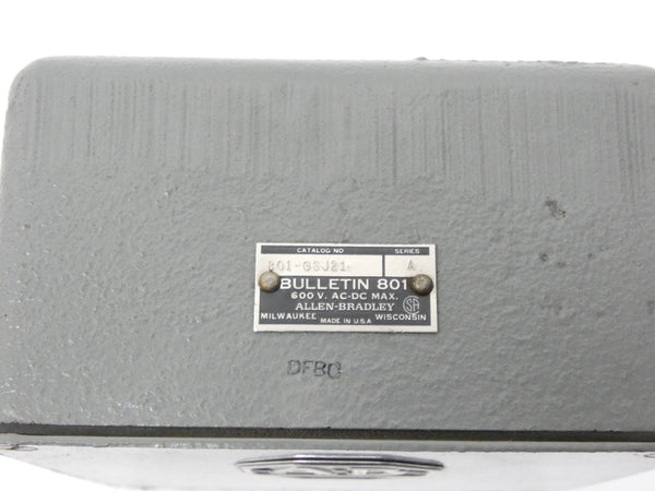 ALLEN BRADLEY 801-GSJ21 SER. A 600V NSNP