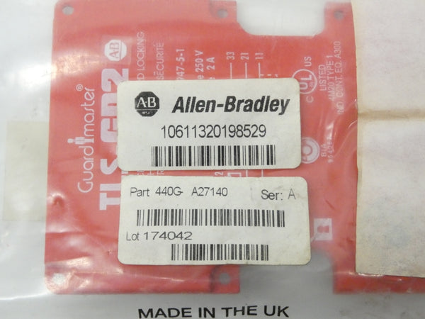 ALLEN BRADLEY 440G-A27140 SER. A 250V 2A NSMP