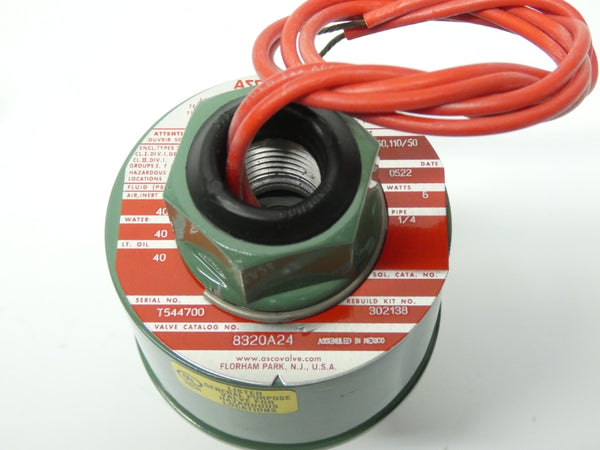 ASCO 8320A24 110/120V 40PSI 1/4" NSMP