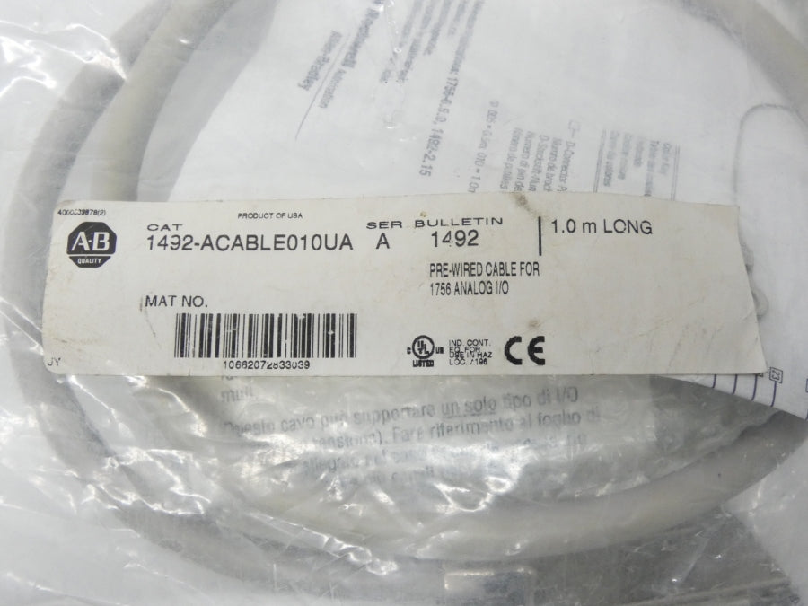ALLEN BRADLEY 1492-ACABLE010UA SER. A NSMP