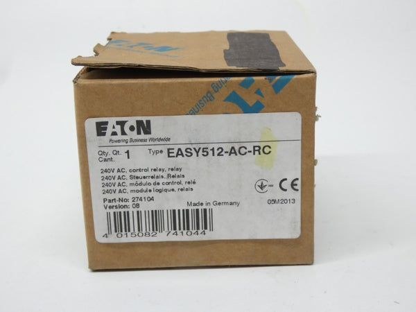 EATON EASY512-AC-RC 274104 VER. 08 240VAC 10A NSMP