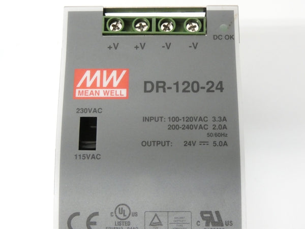 MEAN WELL DR-120-24 100-240VAC 2.0-3.3A NSNP