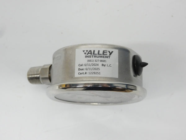 VALLEY INSTRUMENT PRO-301L-254C 0-30PSI 1/4" NSMP