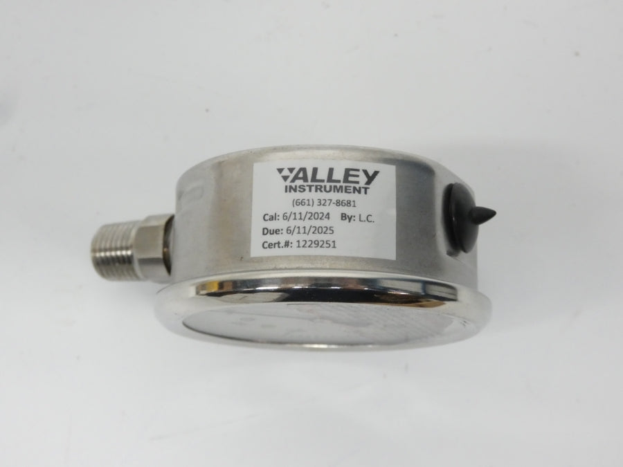 VALLEY INSTRUMENT PRO-301L-254C 0-30PSI 1/4" NSMP