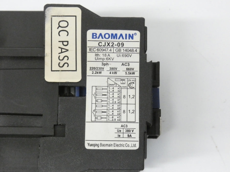 BAOMAIN CJX2-0910 110V 18A UNMP