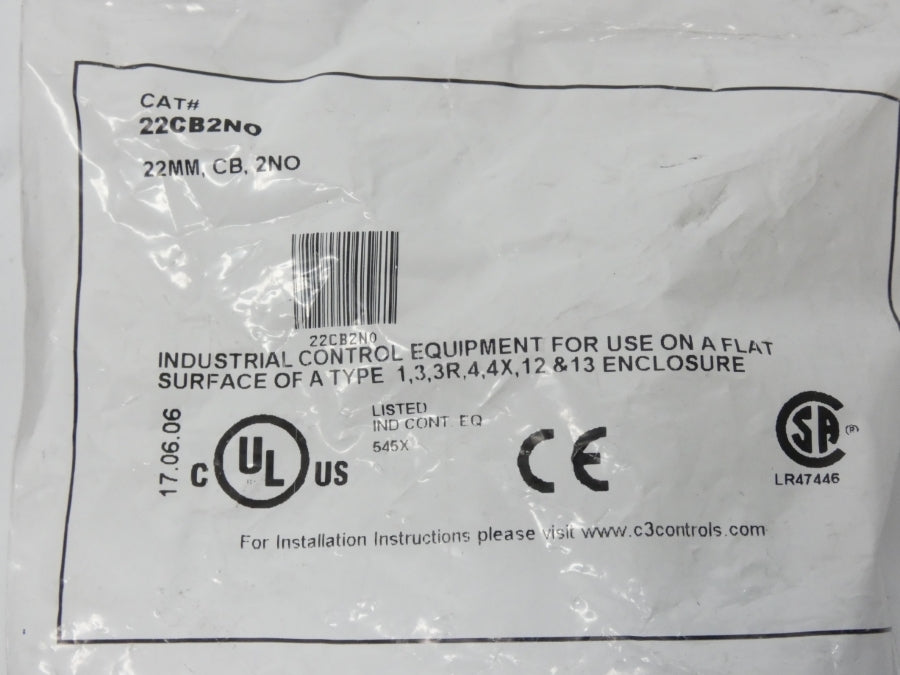 C3CONTROLS 22CB2NO NSMP