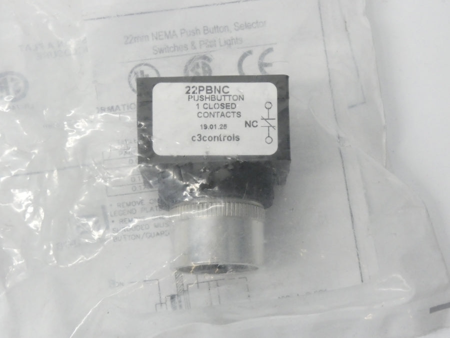 C3CONTROLS 22PBNC-MFBK NSMP