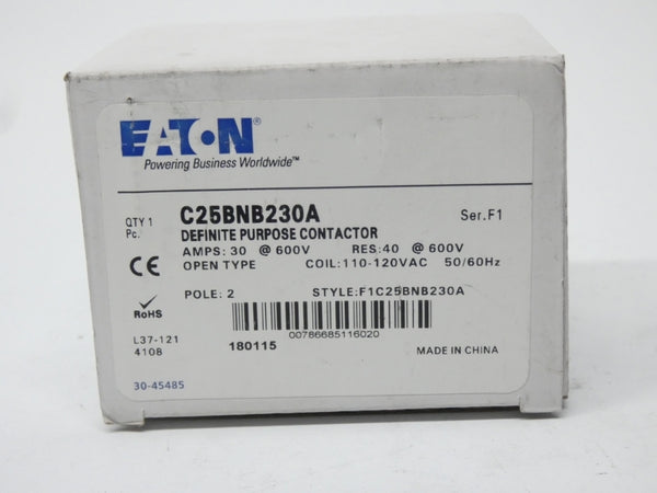 EATON C25BNB230A SER. F1 110-120V 30A NSMP