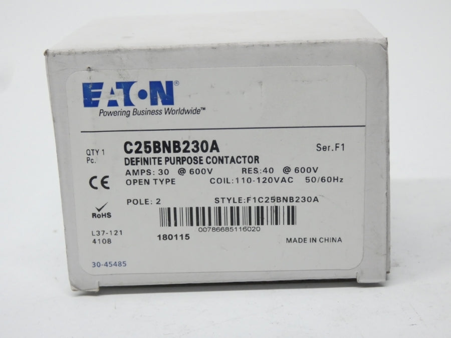 EATON C25BNB230A SER. F1 110-120V 30A NSMP