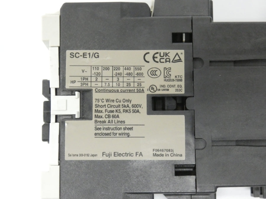 FUJI ELECTRIC SC-E1/G 24VDC 50A NSNP