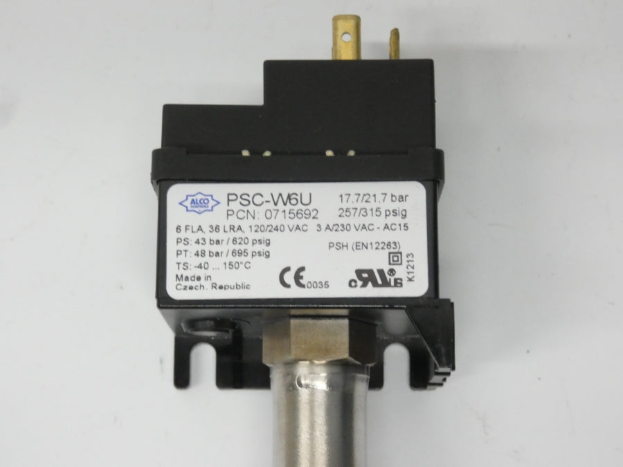 ALCO CONTROLS PSC-W6U 0715692 230VAC 3A 257/315PSI NSNP