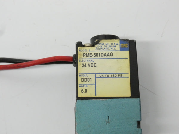 MAC PME-501DAAG 24VDC 25-150PSI UNMP