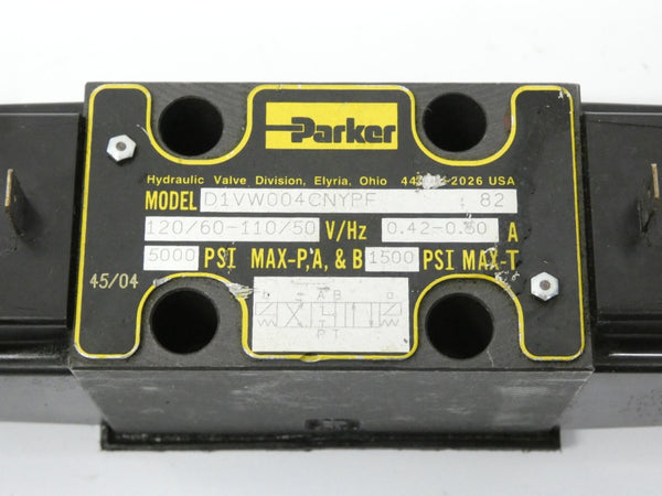 PARKER D1VW004CNYPF82 110/120V 0.42-0.50A 5000PSI UNMP