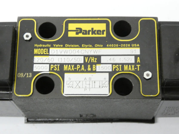PARKER D1VW004CNYWF91 110/120V 0.46-0.52A 5000PSI UNMP