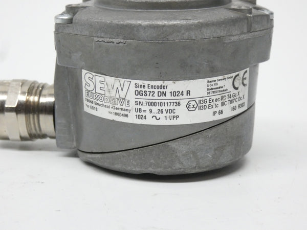 SEW EURODRIVE OGS72DN1024R 1860496 9-26VDC (AS PICTURED) NSNP