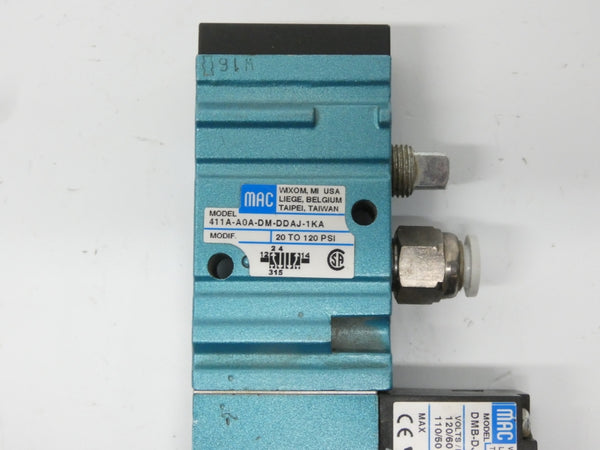 MAC 411A-A0A-DM-DDAJ-1KA DMB-DJAJ-1KA 110/120V 20-120PSI UNMP