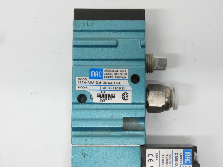 MAC 411A-A0A-DM-DDAJ-1KA DMB-DJAJ-1KA 110/120V 20-120PSI UNMP
