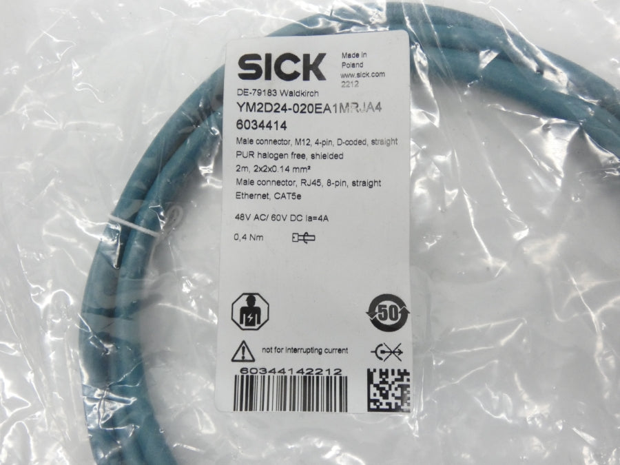 SICK YM2D24-020EA1MRJA4 6034414 60VDC 4A NSMP