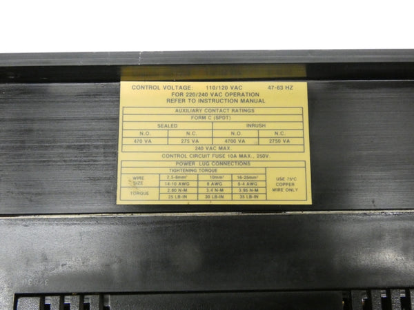 INDUSTRIAL SPARE PART 150-A24NBD SER. A 460VAC 24A (NO COVER) UNMP