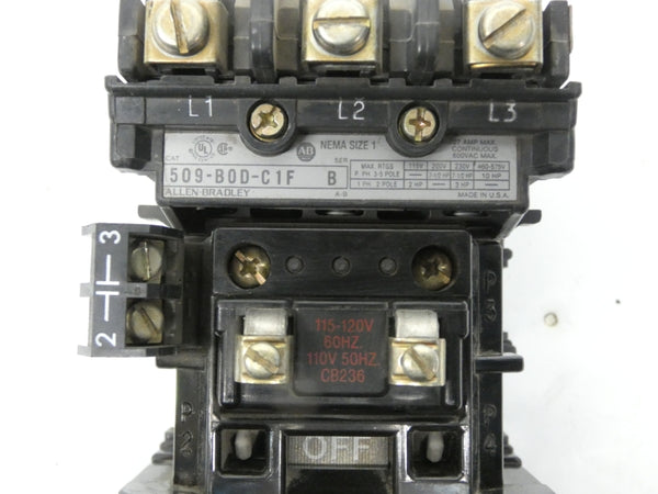 INDUSTRIAL SPARE PART 509-BOD-C1F SER. B 110/115-120V 27A UNMP