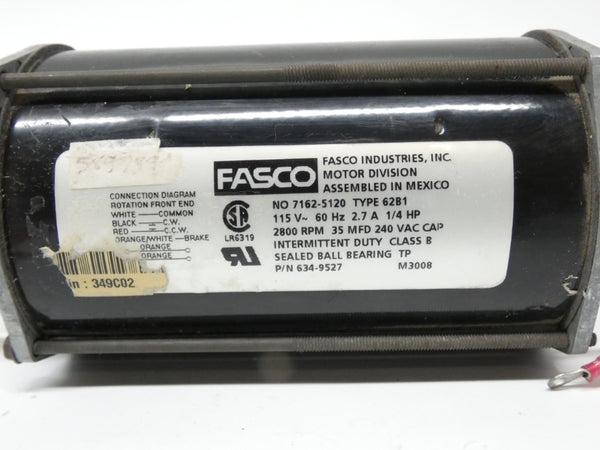 FASCO 7162-5120 634-9527 240VAC 2.7A UNMP