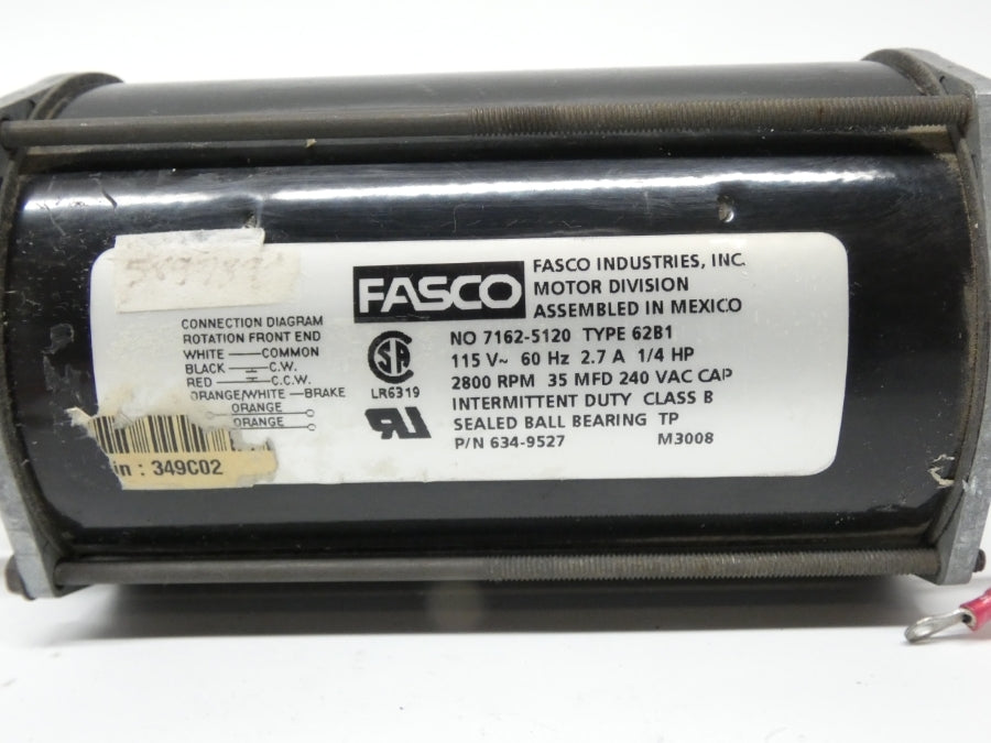 FASCO 7162-5120 634-9527 240VAC 2.7A UNMP